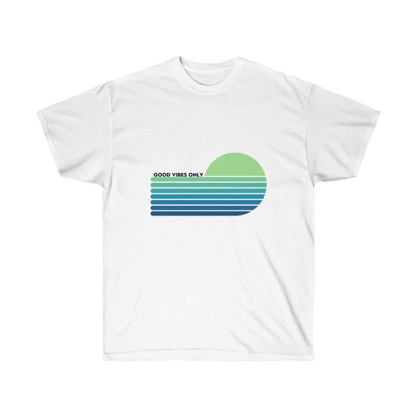 Good Vibes Only Green - Unisex Ultra Cotton Tee - Image 2