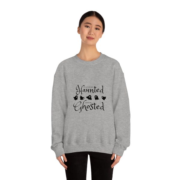 I'd Rather be Haunted than Ghosted -  Unisex Heavy Blend™ Crewneck Sweatshirt - Image 2