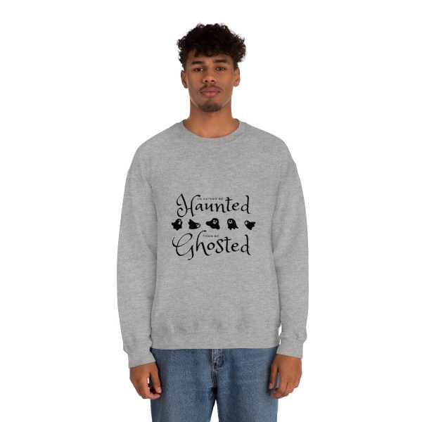 I'd Rather be Haunted than Ghosted -  Unisex Heavy Blend™ Crewneck Sweatshirt - Image 3