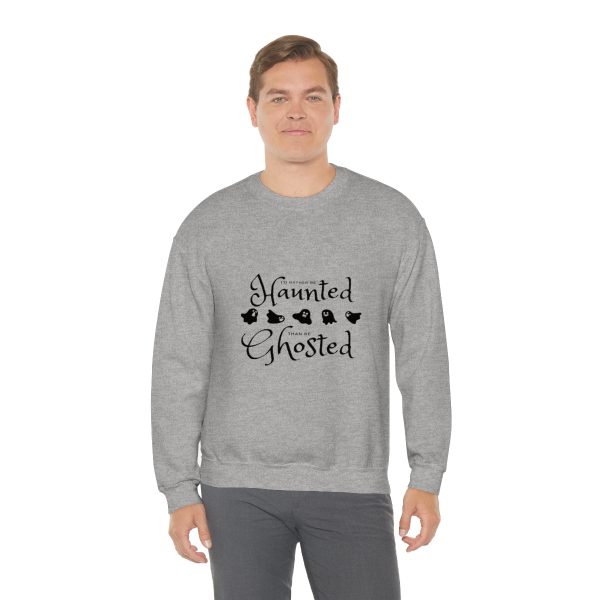 I'd Rather be Haunted than Ghosted -  Unisex Heavy Blend™ Crewneck Sweatshirt - Image 4