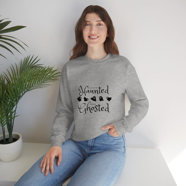 I'd Rather be Haunted than Ghosted -  Unisex Heavy Blend™ Crewneck Sweatshirt - Image 6