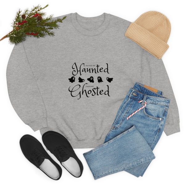 I'd Rather be Haunted than Ghosted -  Unisex Heavy Blend™ Crewneck Sweatshirt - Image 7