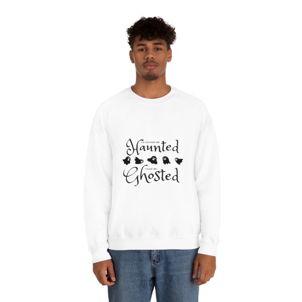 I'd Rather be Haunted than Ghosted -  Unisex Heavy Blend™ Crewneck Sweatshirt - Image 11