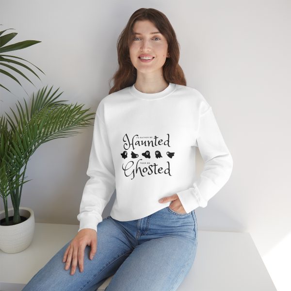 I'd Rather be Haunted than Ghosted -  Unisex Heavy Blend™ Crewneck Sweatshirt - Image 14