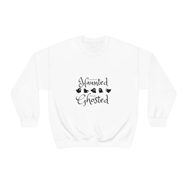 I'd Rather be Haunted than Ghosted -  Unisex Heavy Blend™ Crewneck Sweatshirt - Image 9