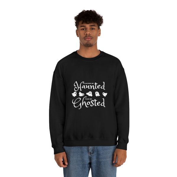 I'd Rather be Haunted than Ghosted - Unisex Heavy Blend™ Crewneck Sweatshirt - Image 3