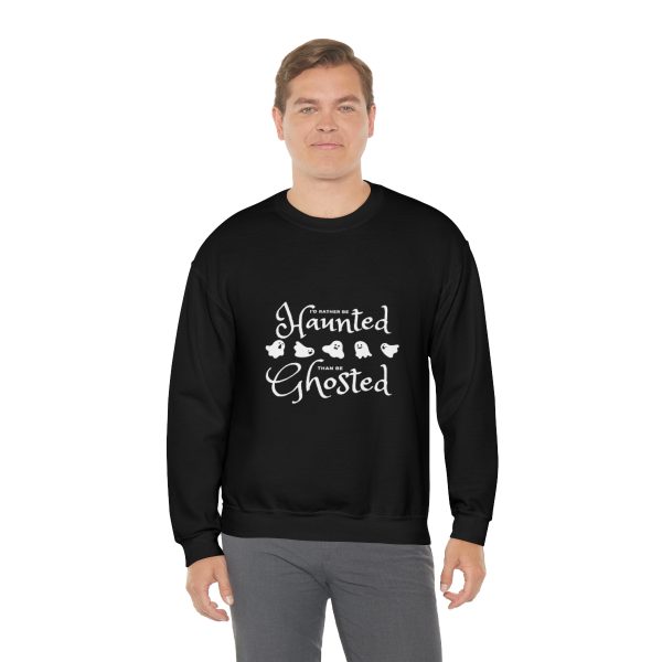 I'd Rather be Haunted than Ghosted - Unisex Heavy Blend™ Crewneck Sweatshirt - Image 4