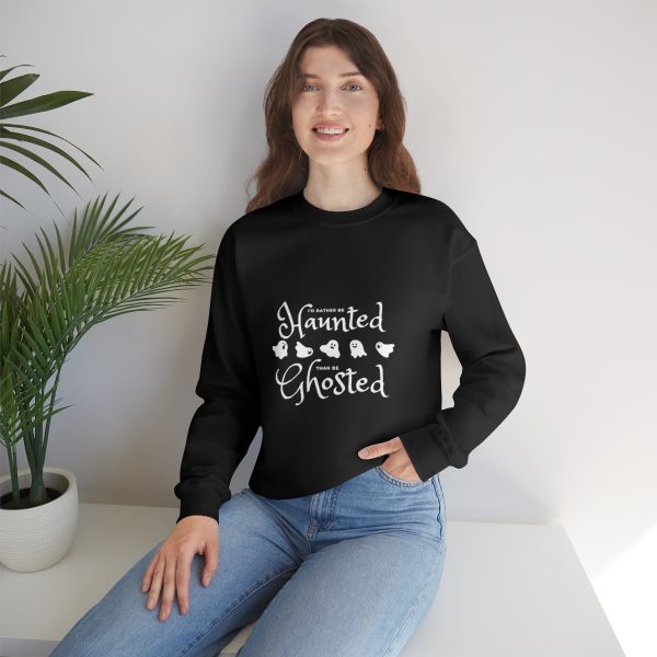 I'd Rather be Haunted than Ghosted - Unisex Heavy Blend™ Crewneck Sweatshirt - Image 6