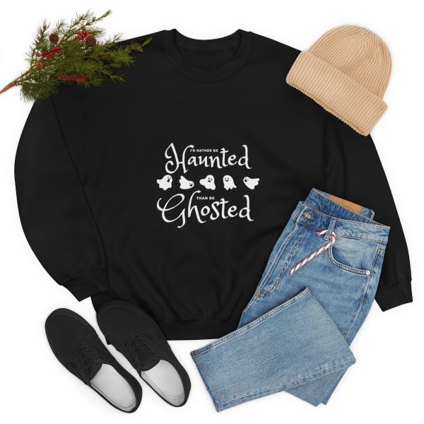 I'd Rather be Haunted than Ghosted - Unisex Heavy Blend™ Crewneck Sweatshirt - Image 7