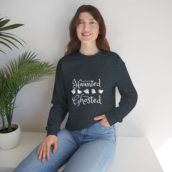 I'd Rather be Haunted than Ghosted - Unisex Heavy Blend™ Crewneck Sweatshirt - Image 14