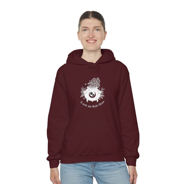 I Need My Cold Brew - Unisex Heavy Blend™ Hooded Sweatshirt - Image 36