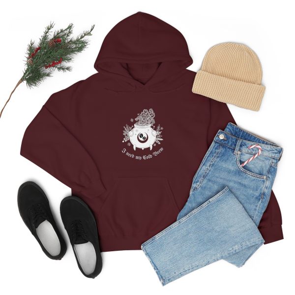 I Need My Cold Brew - Unisex Heavy Blend™ Hooded Sweatshirt - Image 39