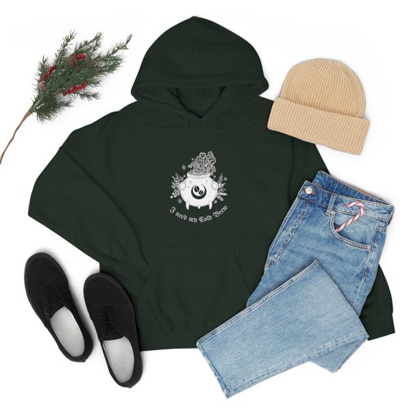 I Need My Cold Brew - Unisex Heavy Blend™ Hooded Sweatshirt - Image 47