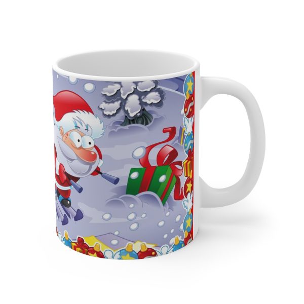 Santa In A Hurry Mug 11oz - Image 3