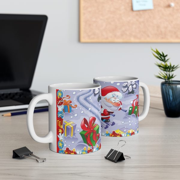 Santa In A Hurry Mug 11oz - Image 5