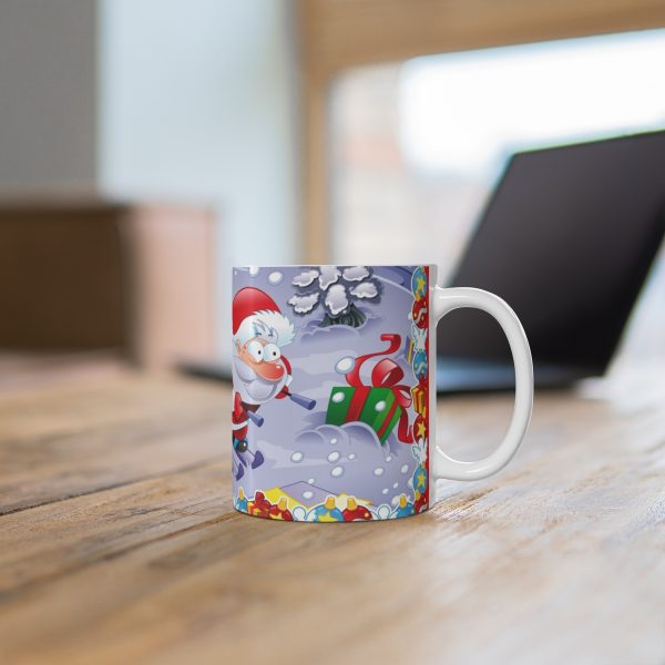 Santa In A Hurry Mug 11oz - Image 6