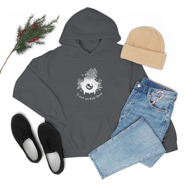 I Need My Cold Brew - Unisex Heavy Blend™ Hooded Sweatshirt - Image 55