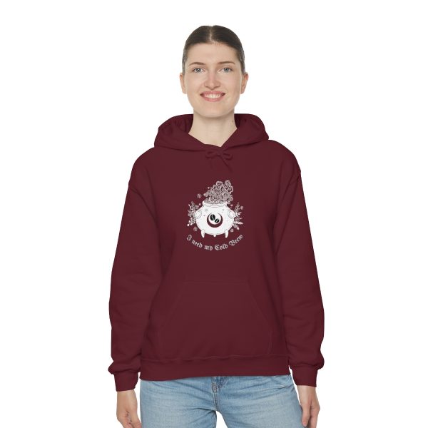 I Need My Cold Brew - Unisex Heavy Blend™ Hooded Sweatshirt - Image 84