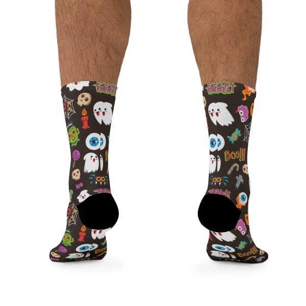 Halloween Pattern DTG Socks - Image 4