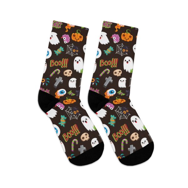 Halloween Pattern DTG Socks - Image 5