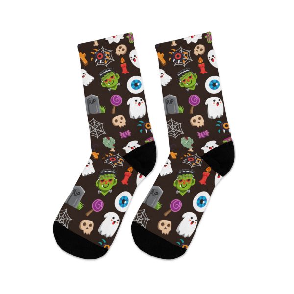 Halloween Pattern DTG Socks - Image 6