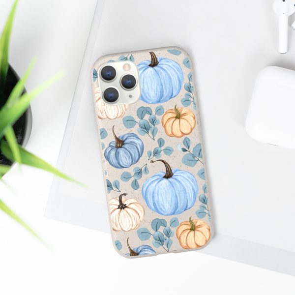 Blue Pumpkins on Biodegradable Cases - Image 71