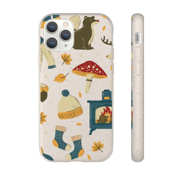 Autumn Animals & Mushrooms on Biodegradable Cases - Image 68