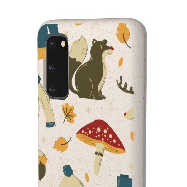 Autumn Animals & Mushrooms on Biodegradable Cases - Image 108