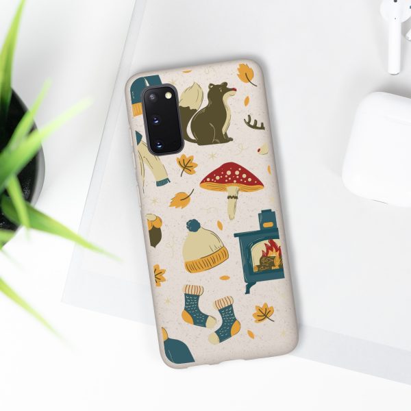 Autumn Animals & Mushrooms on Biodegradable Cases - Image 109