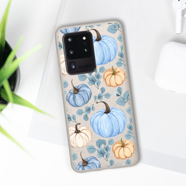 Blue Pumpkins on Biodegradable Cases - Image 112