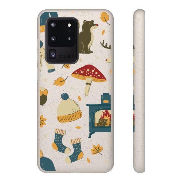 Autumn Animals & Mushrooms on Biodegradable Cases