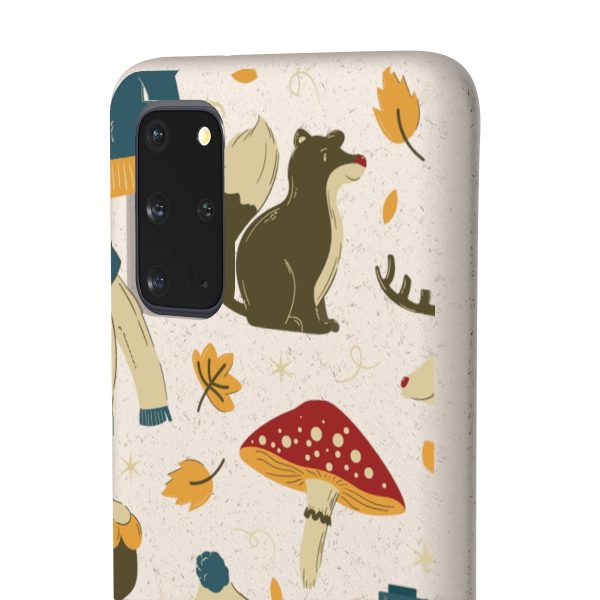 Autumn Animals & Mushrooms on Biodegradable Cases - Image 111