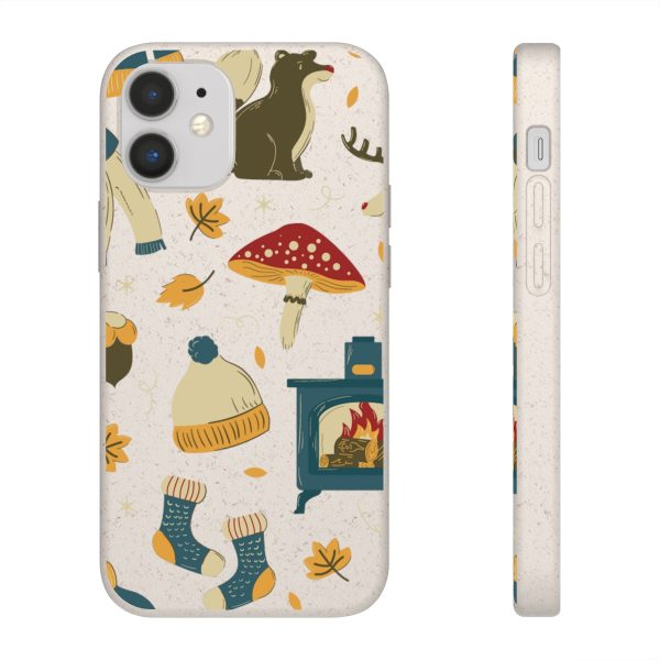 Autumn Animals & Mushrooms on Biodegradable Cases - Image 40