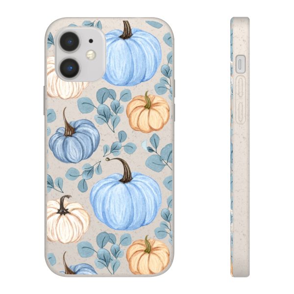 Blue Pumpkins on Biodegradable Cases - Image 38