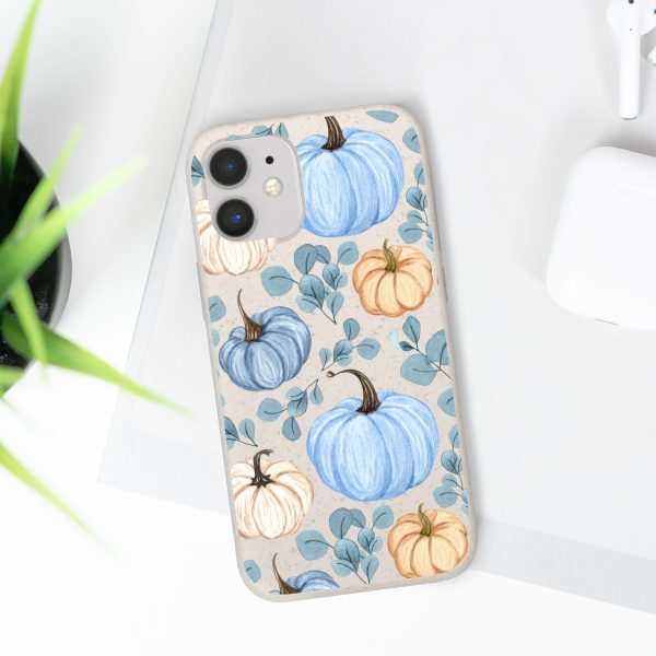 Blue Pumpkins on Biodegradable Cases - Image 40