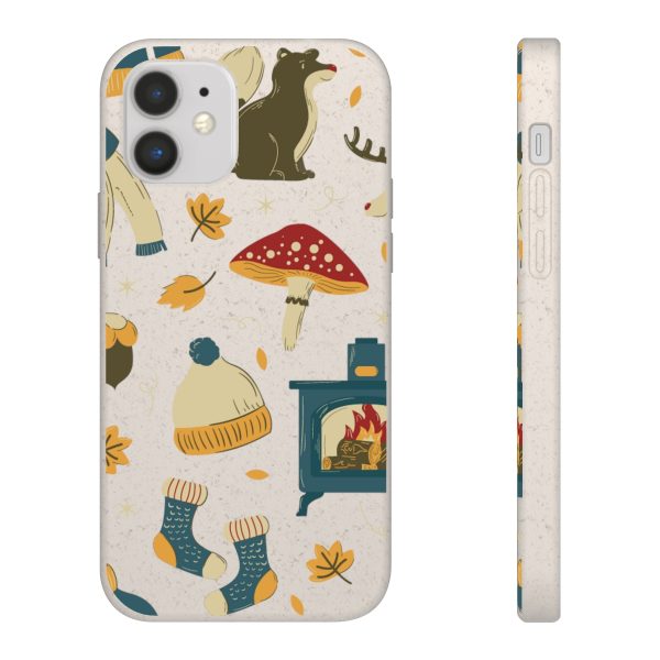 Autumn Animals & Mushrooms on Biodegradable Cases - Image 37