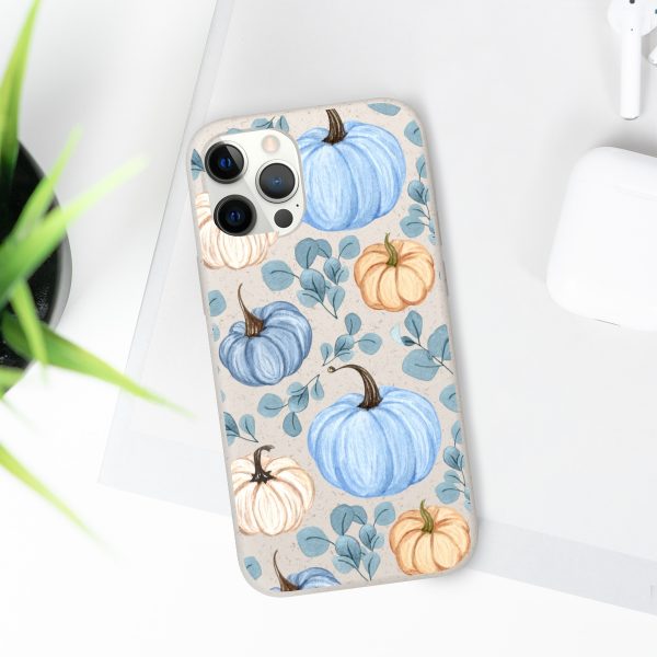 Blue Pumpkins on Biodegradable Cases - Image 46