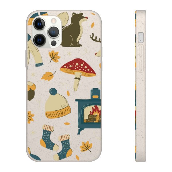 Autumn Animals & Mushrooms on Biodegradable Cases - Image 43