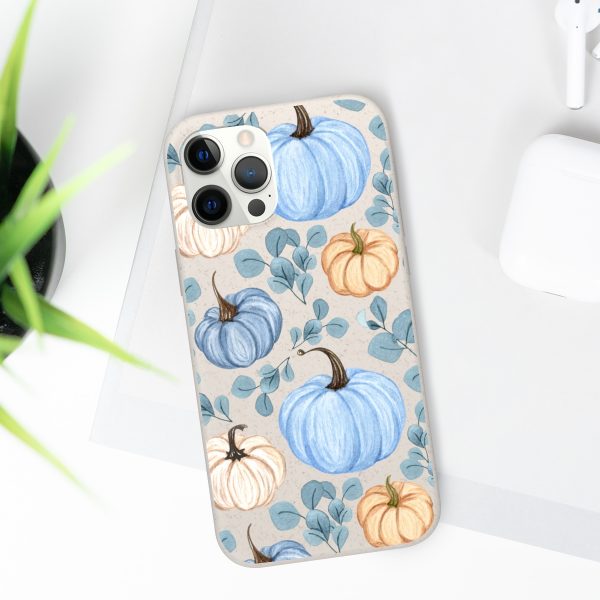 Blue Pumpkins on Biodegradable Cases - Image 49