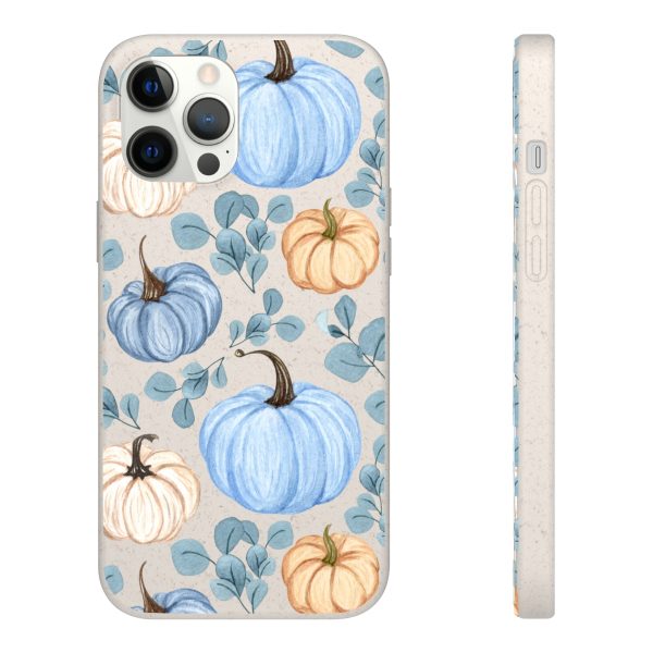 Blue Pumpkins on Biodegradable Cases - Image 62