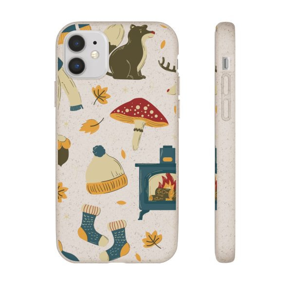 Autumn Animals & Mushrooms on Biodegradable Cases - Image 74