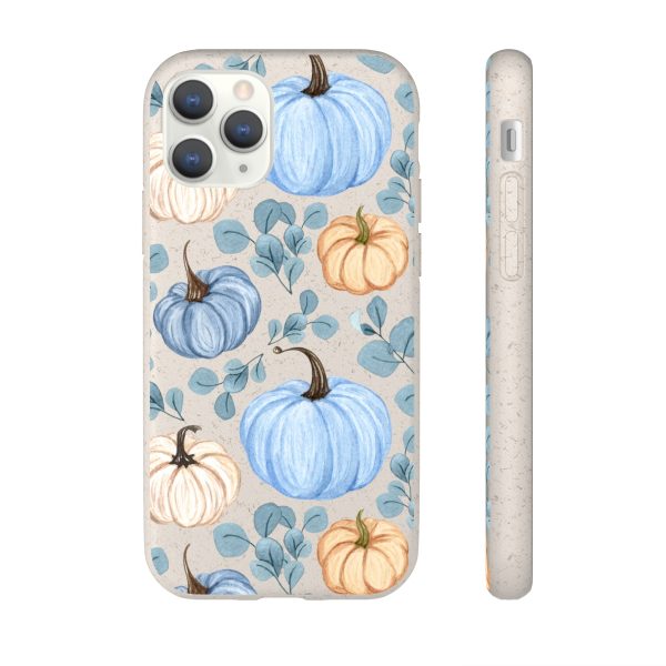 Blue Pumpkins on Biodegradable Cases