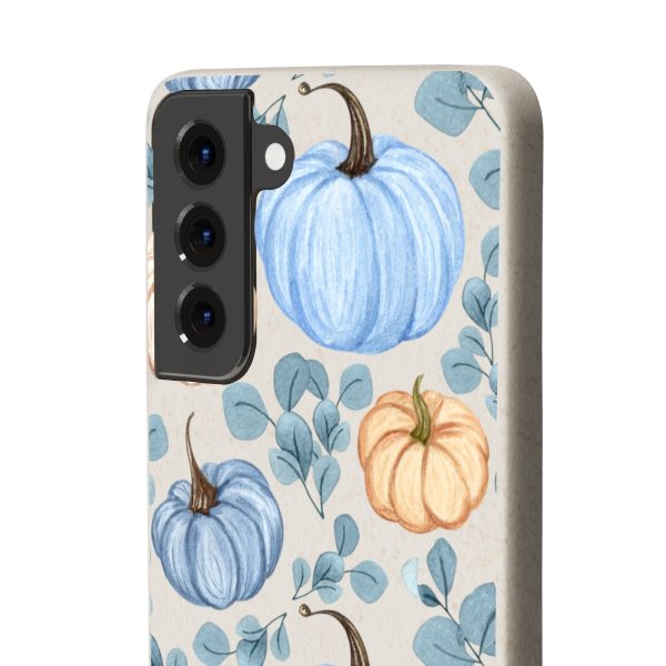 Blue Pumpkins on Biodegradable Cases - Image 84