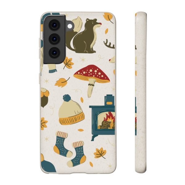 Autumn Animals & Mushrooms on Biodegradable Cases - Image 86