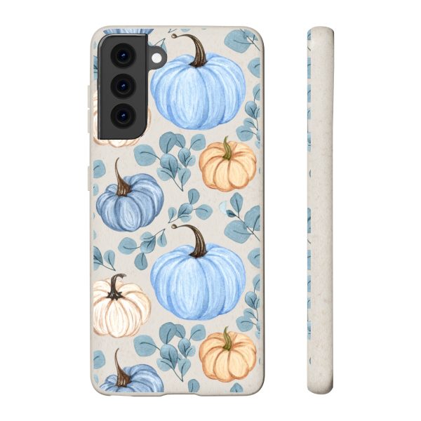 Blue Pumpkins on Biodegradable Cases - Image 86