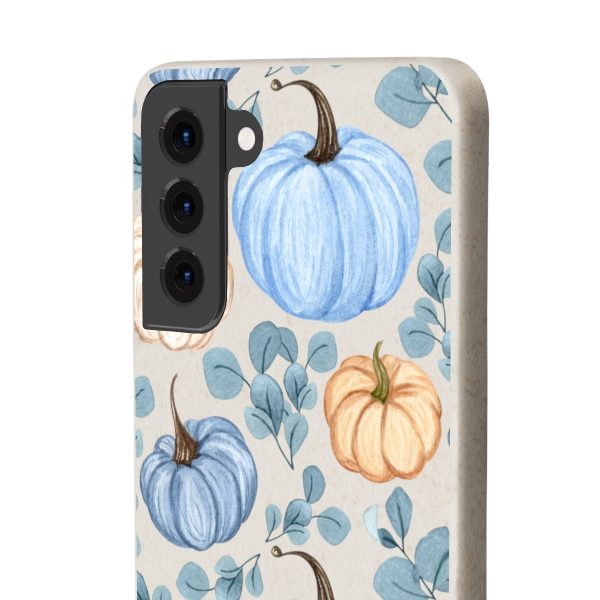 Blue Pumpkins on Biodegradable Cases - Image 87