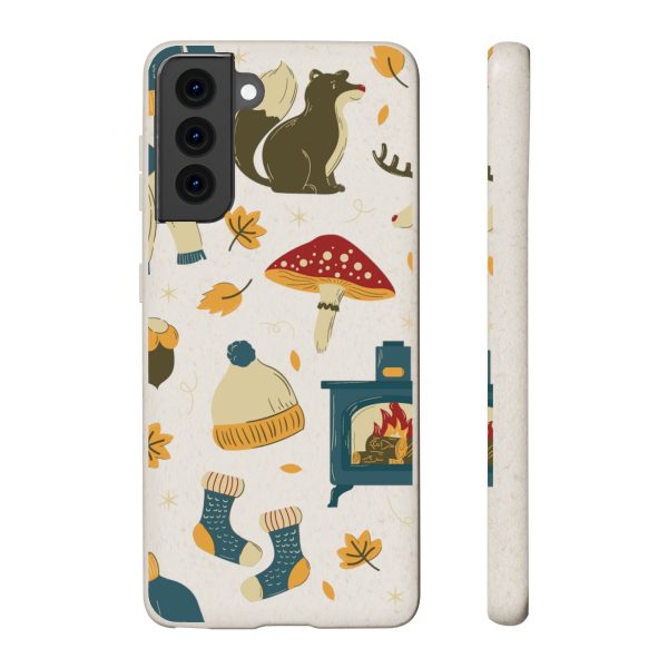 Autumn Animals & Mushrooms on Biodegradable Cases - Image 89