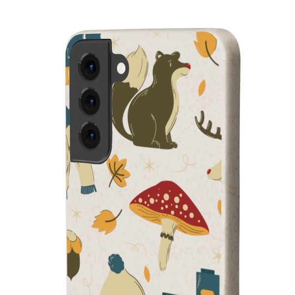 Autumn Animals & Mushrooms on Biodegradable Cases - Image 90