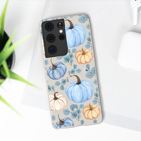 Blue Pumpkins on Biodegradable Cases - Image 91