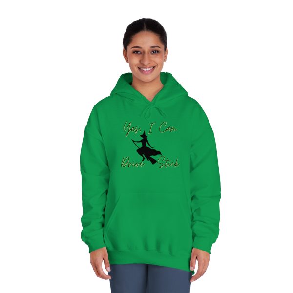 Yes, I Can Drive Stick - Unisex DryBlend® Hooded Sweatshirt - Image 4